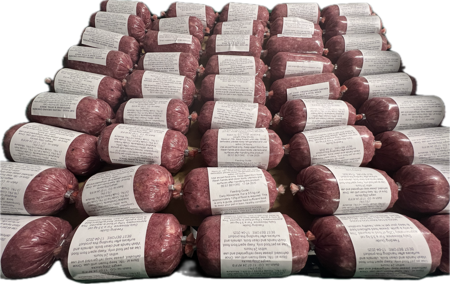 Duck Mince, Frozen Raw Cat Food 48 X 250g Chubs 12kg box