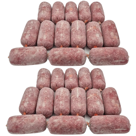 Raw Dog Food Beef and Tripe Mince Frozen 20 x 500g Rolls (10kg)