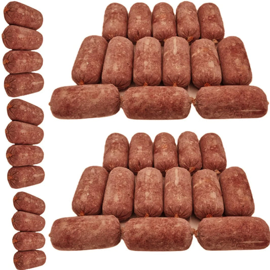 BARF Raw Dog Food Beef and Tripe Mince Frozen 40 x 500g Rolls (20kg)