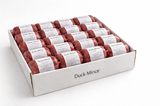 Duck Mince, Frozen Raw Cat Food 16 X 250g Chubs 4kg box