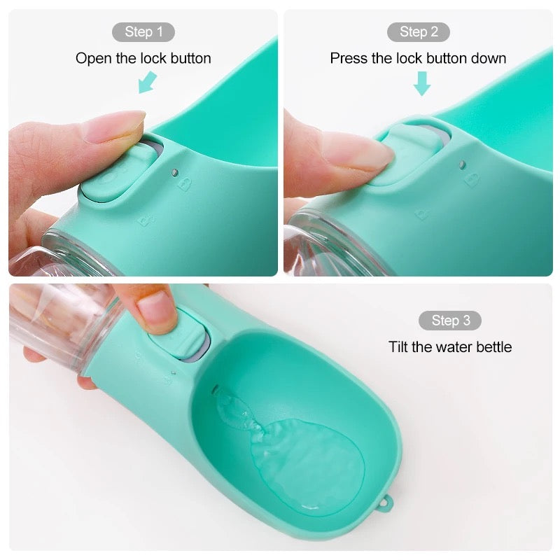 PORTABLE PET WATER BOTTLE 350ML