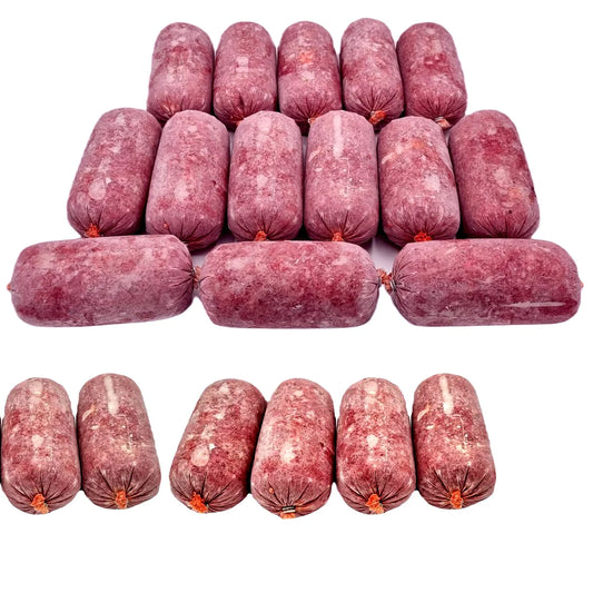 BARF Raw Dog Food Duck Mince Frozen 20 x 500g Rolls/Bags (10kg)