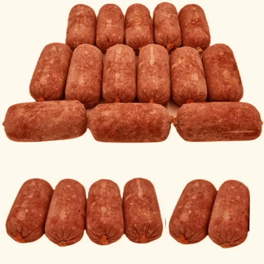 Raw Dog Food Salmon and Chicken Mince Frozen 40 x 500g Rolls (20kg)